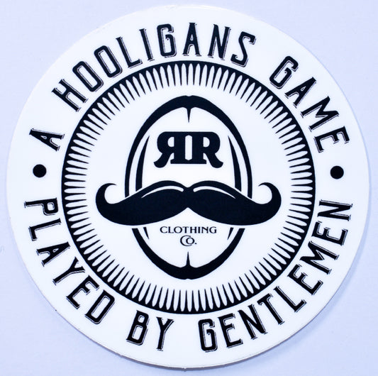 Hooligans Rugby Ball Decal